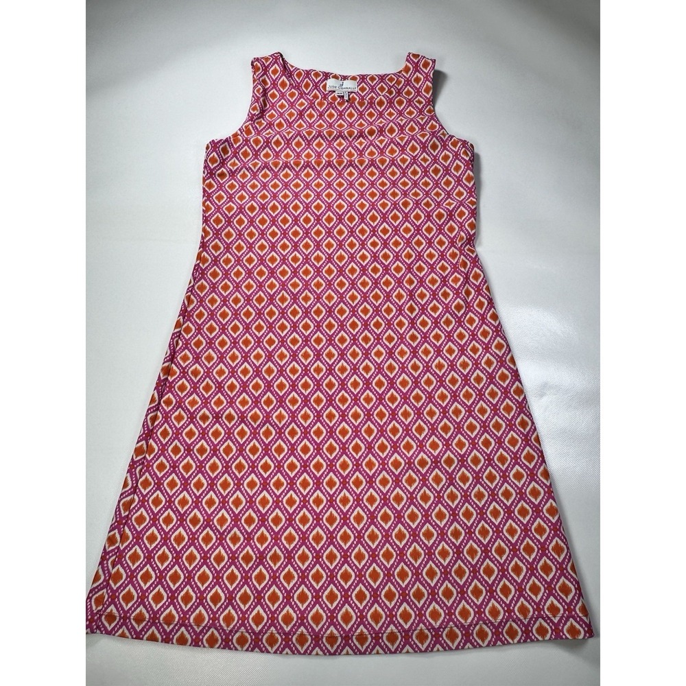 Jude Connally XS A-Line Dress Sleeveless Tank Geo Print Jersey Stretch Beach